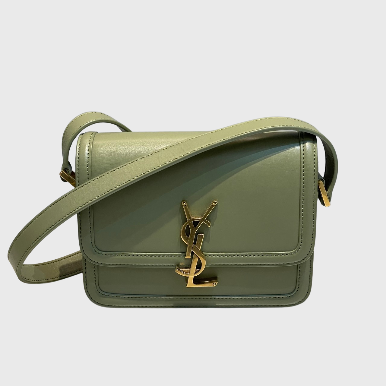 Saint Laurent Solferino Bag Calfskin Green GHW – Perrine Porter