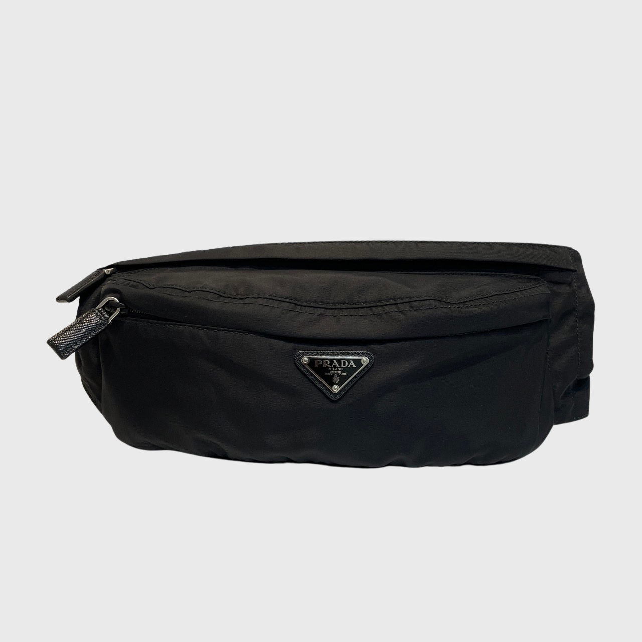 VIP【関税送料無料】希少 Prada Re-Nylon and Saffiano belt bag Prada Re-nylon And Saffiano Leather Belt Bag Nylon Black SHW
