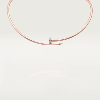 Cartier JUSTE UN CLOU NECKLACE Rose gold diamonds Perrine Porter