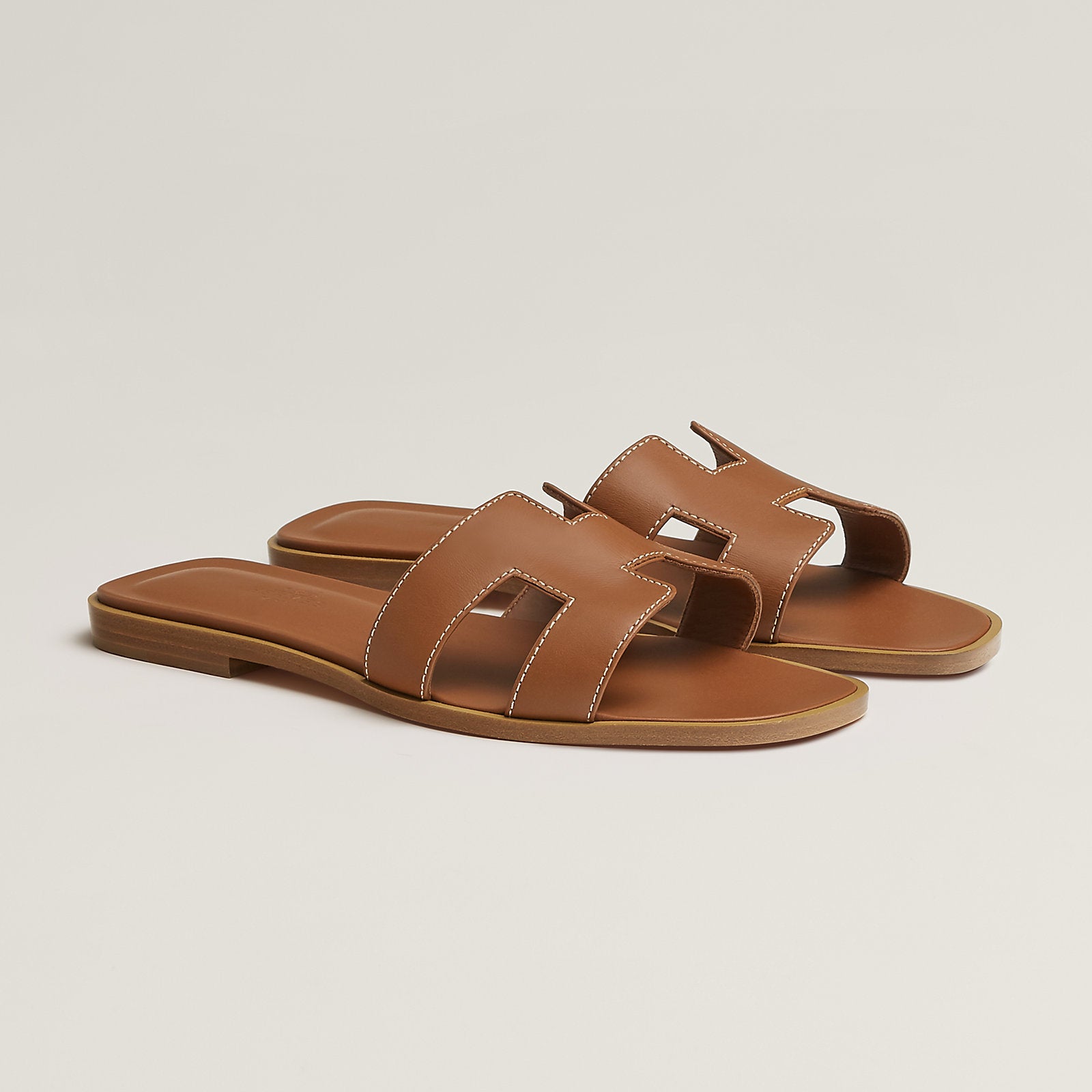 Hermes Oran sandal calfskin gold – Perrine Porter