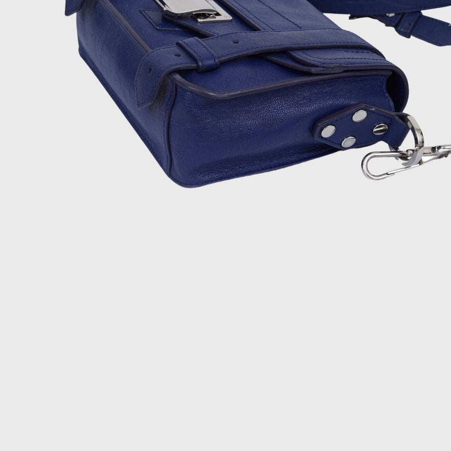 Proenza Schouler PS1 Crossbody bag Mini Lambskin Blue SHW