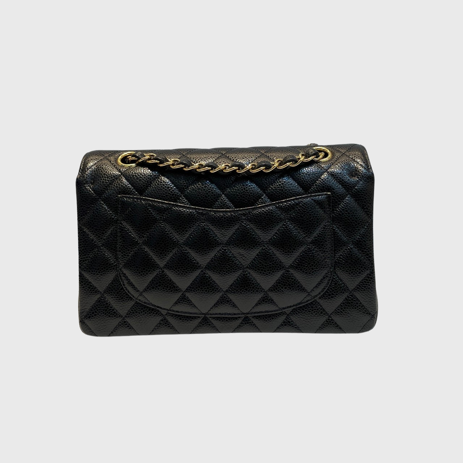 Chanel Classic Caviar Black GHW