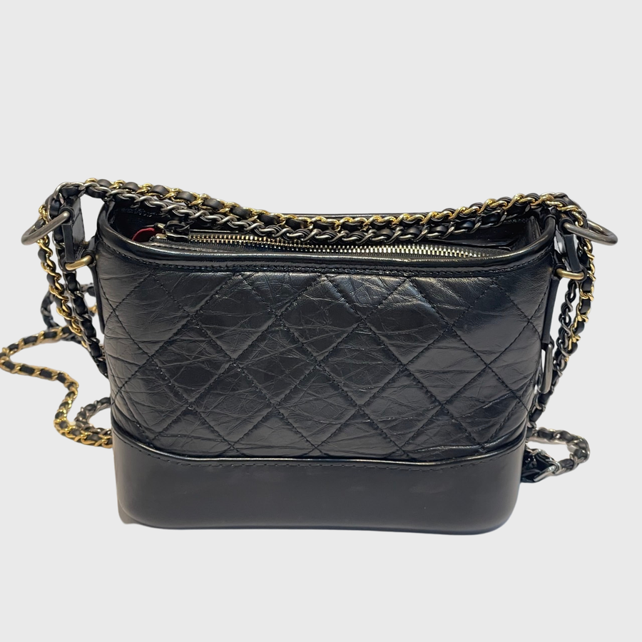 Chanel Gabrielle Hobo Calfskin Black GHW