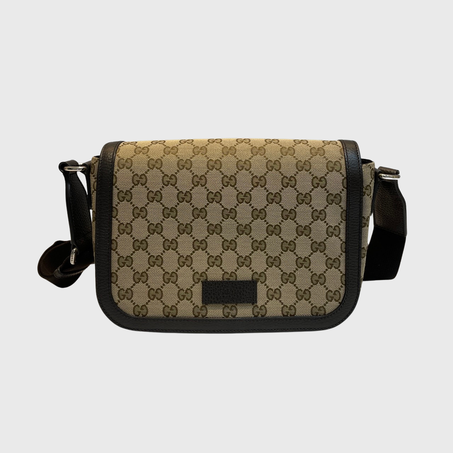 Gucci Canvas Messenger Canvas Brown SHW