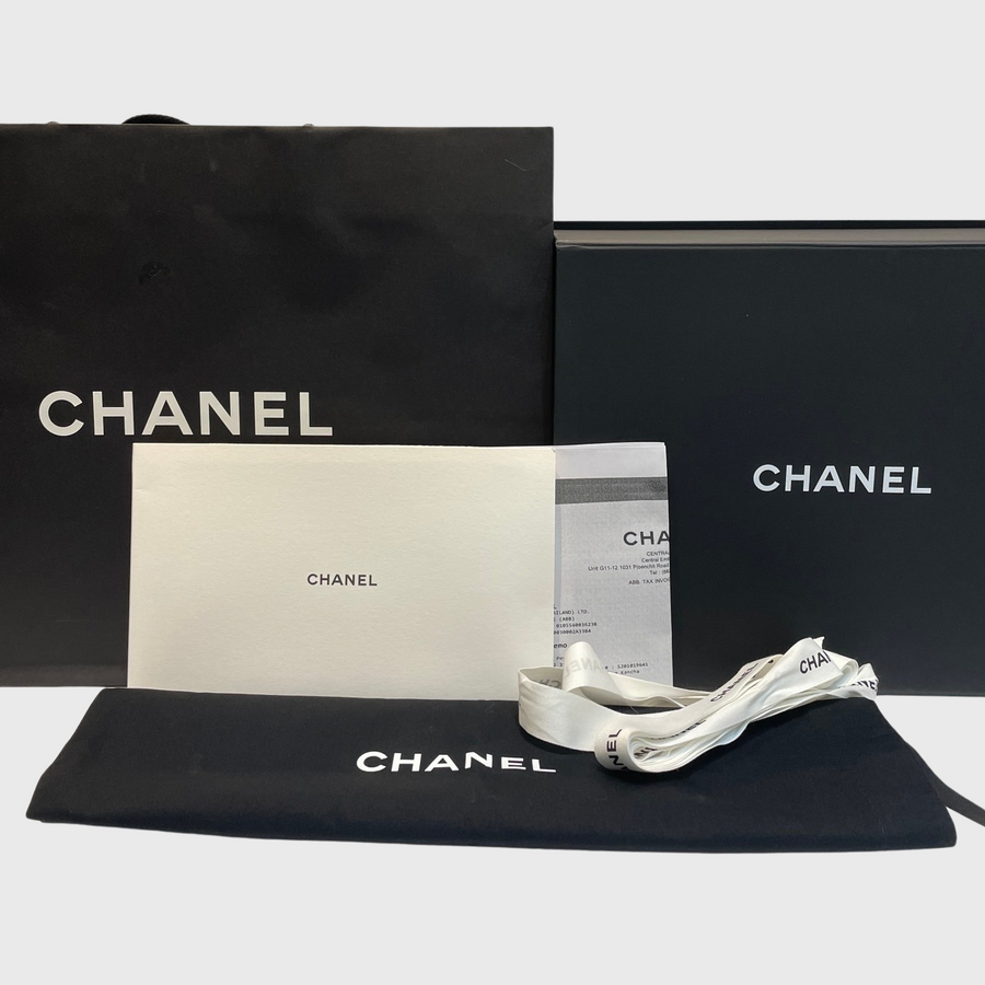 Chanel CC Vanity Case Bag Lambskin Grey GHW