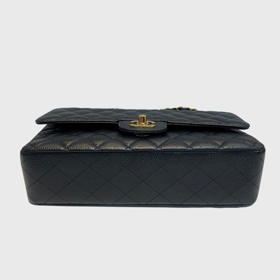 Chanel Classic Caviar Black GHW