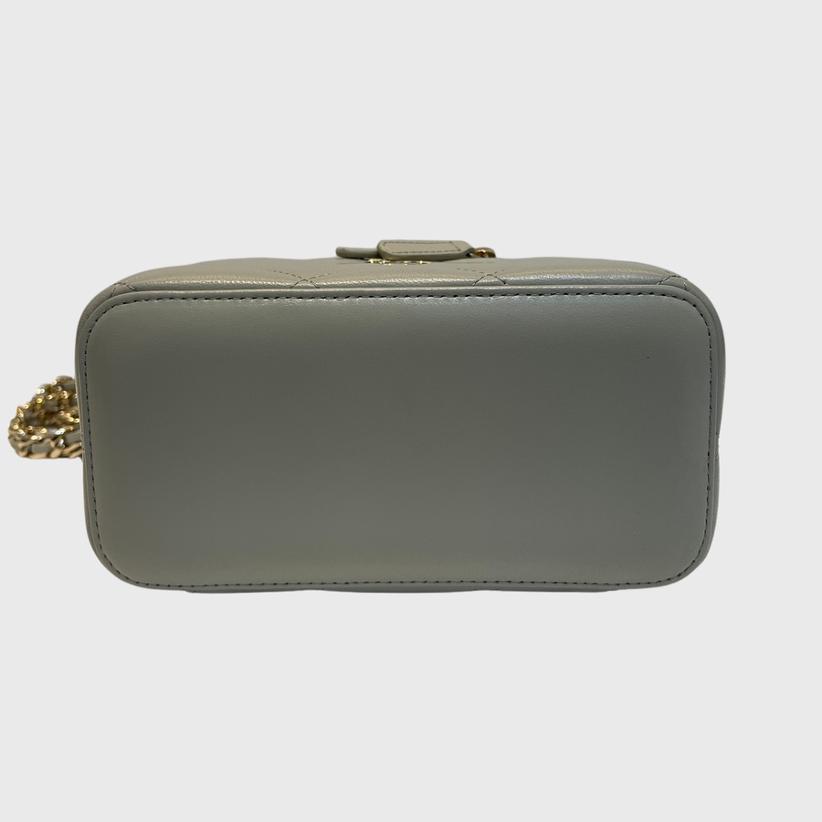 Chanel Vanity Lambskin Grey WG