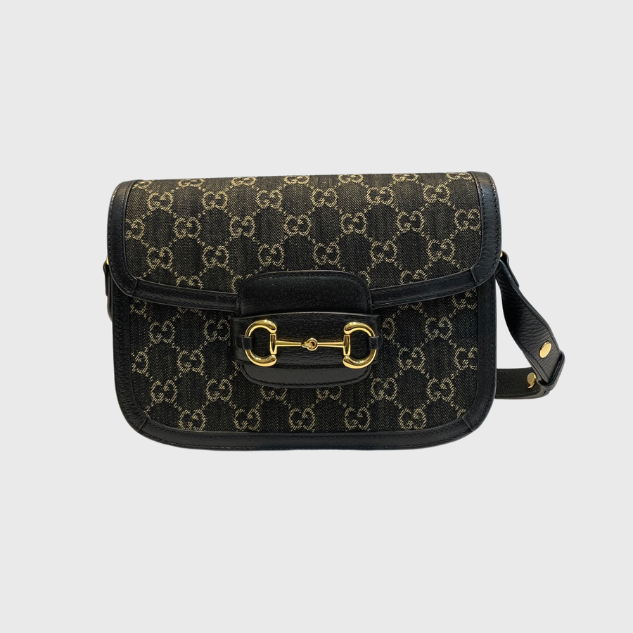 Gucci 1955 Horsebit Canvas Black GHW