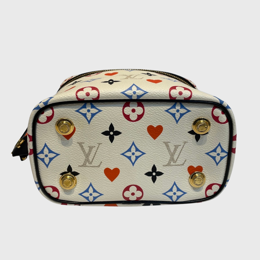 Louis Vuitton Vanity Bag Canvas White GHW