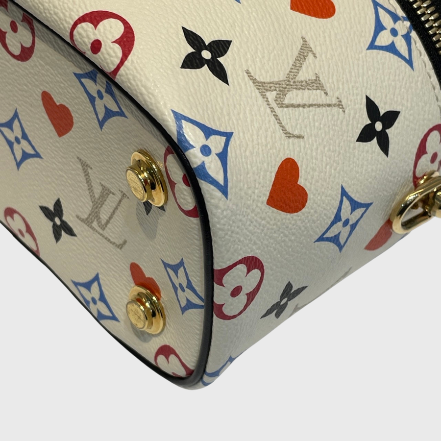 Louis Vuitton Vanity Bag Canvas White GHW