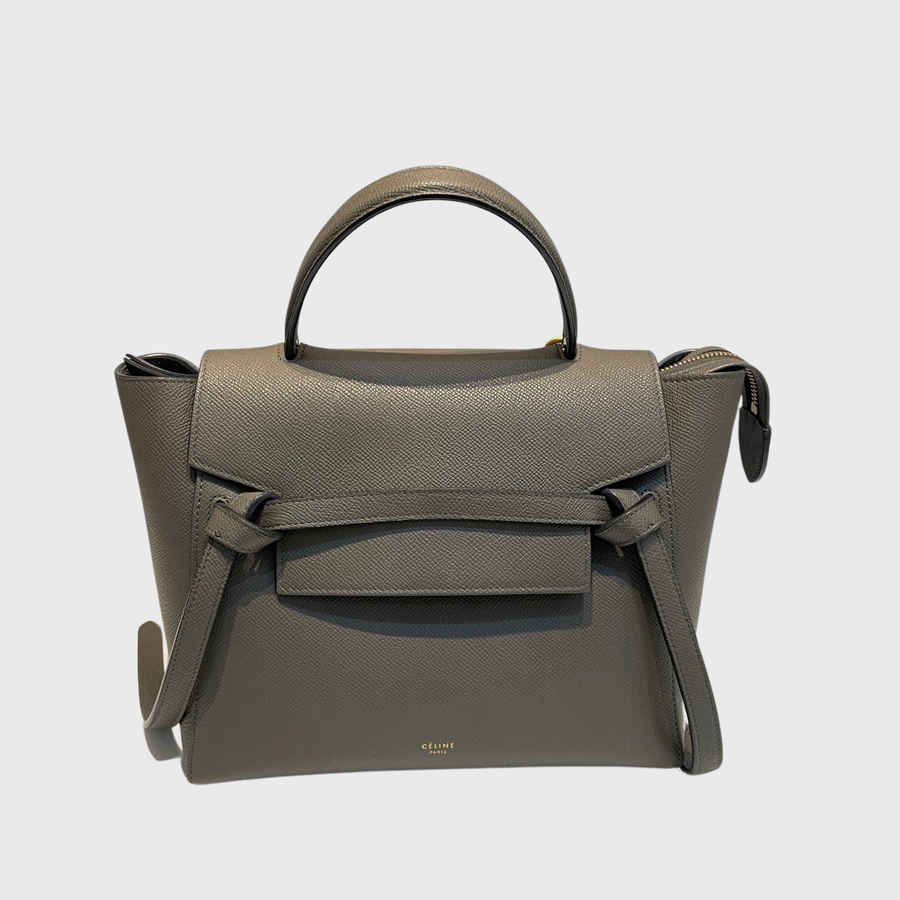 Celine Belt Bag Calfskin Grey GHW