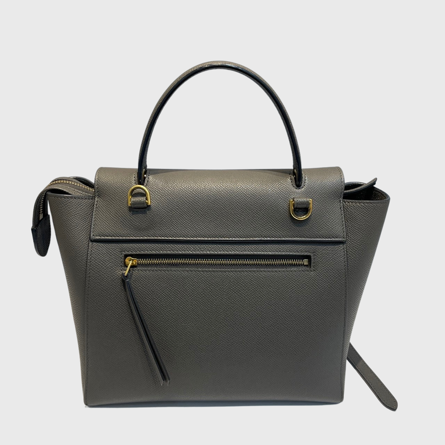 Celine Belt Bag Calfskin Grey GHW Perrine Porter