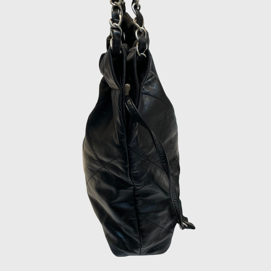 Chanel 22 Tote Bag Calfskin Black SHW