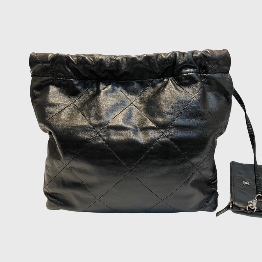 Chanel 22 Tote Bag Calfskin Black SHW