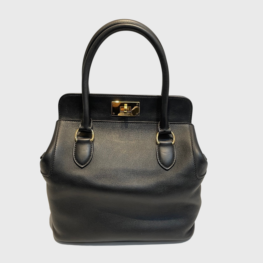 Hermes Toolbox Bag Swift Black GHW