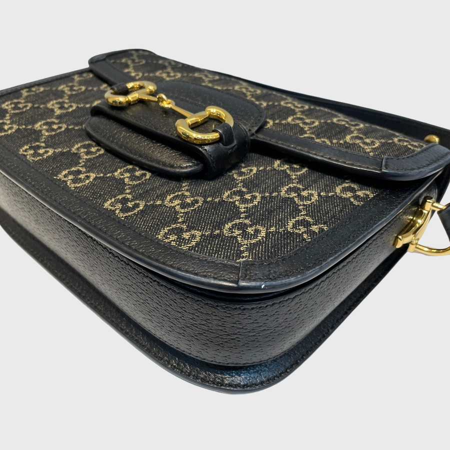 Gucci 1955 Horsebit Canvas Black GHW