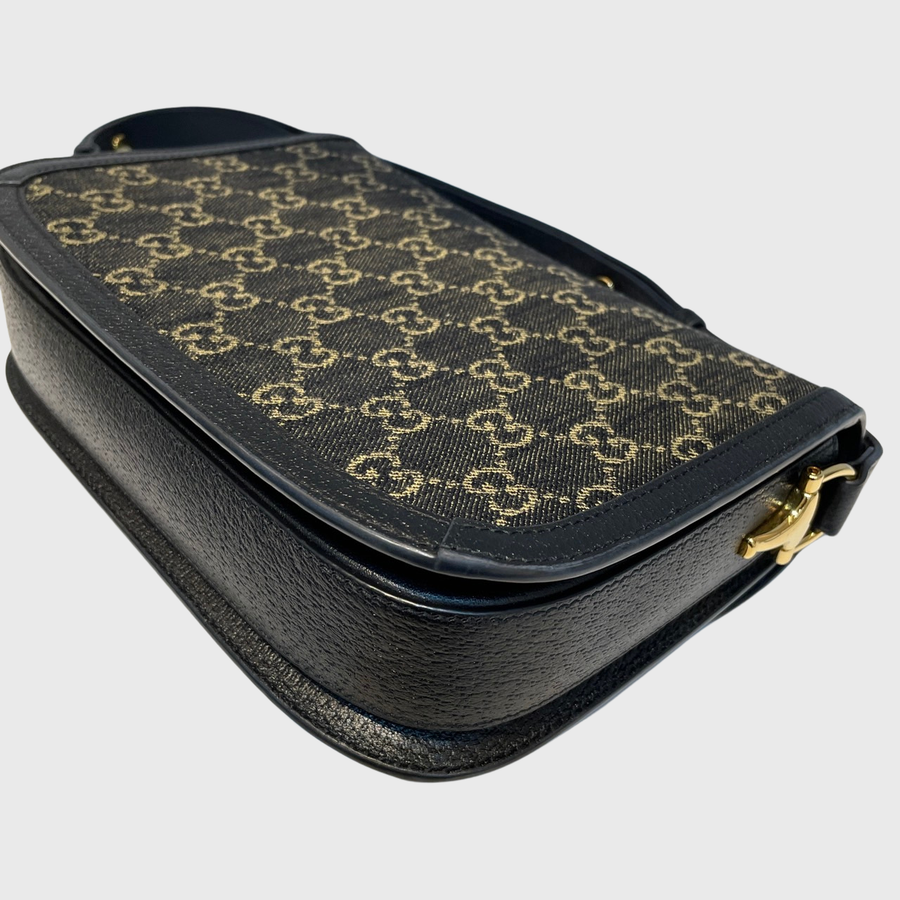 Gucci 1955 Horsebit Canvas Black GHW