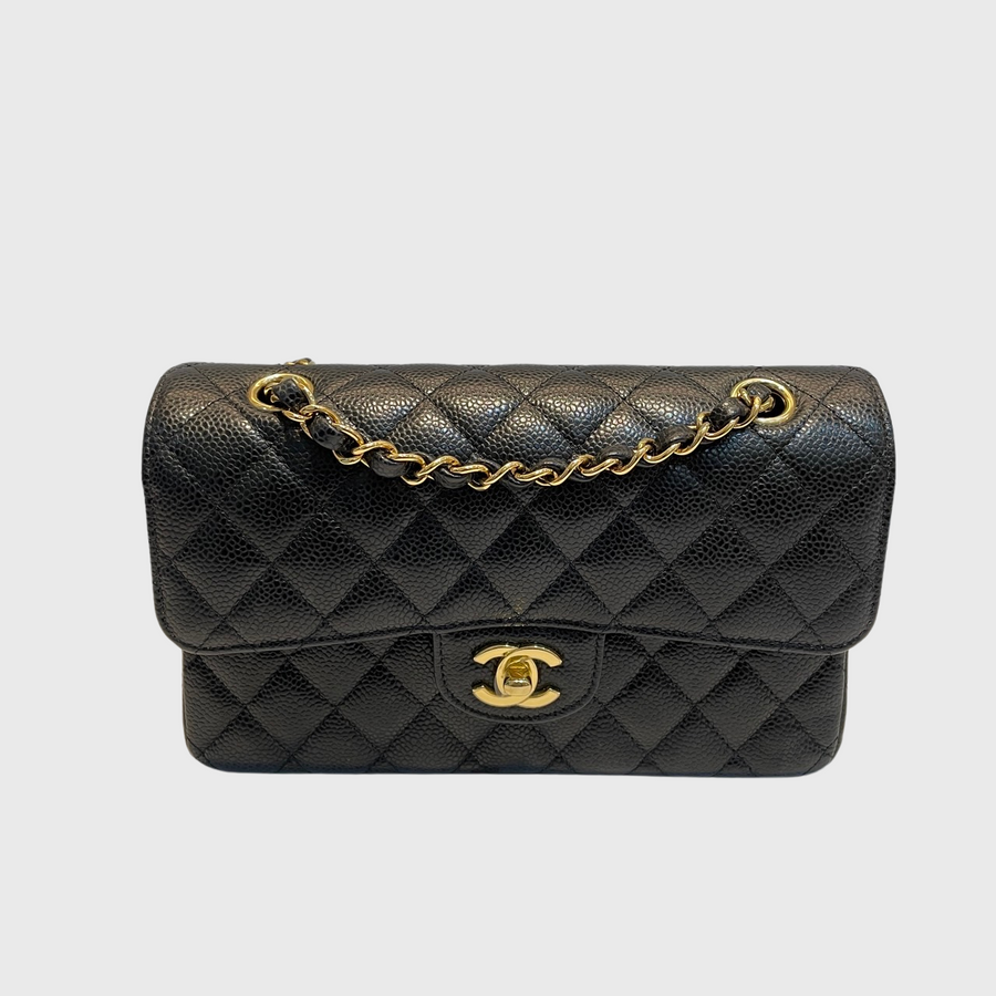 Chanel Classic Caviar Black GHW