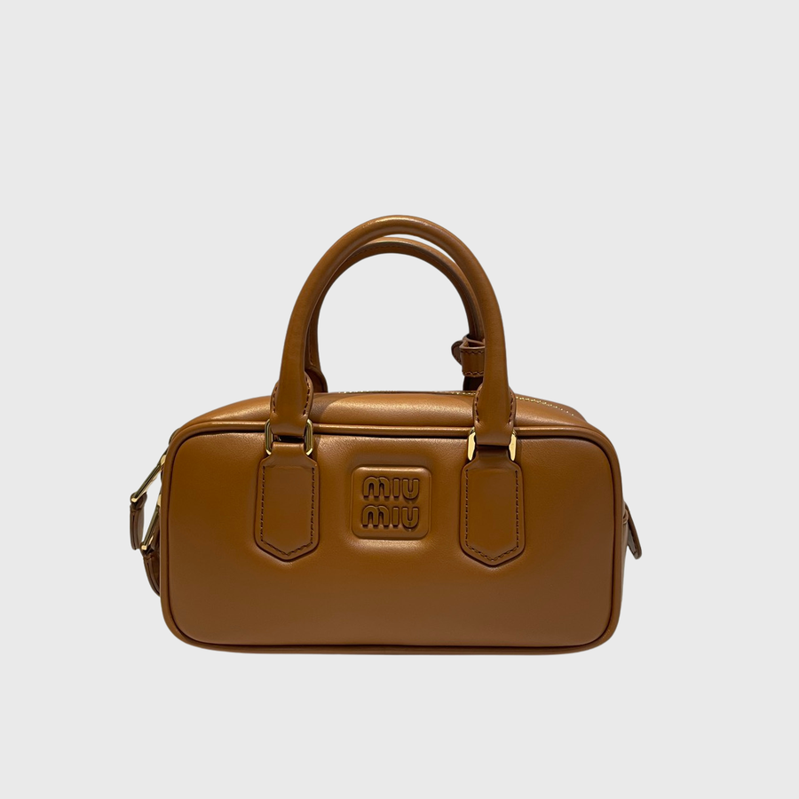 Miu Miu Arcadie Leather Brown GHW