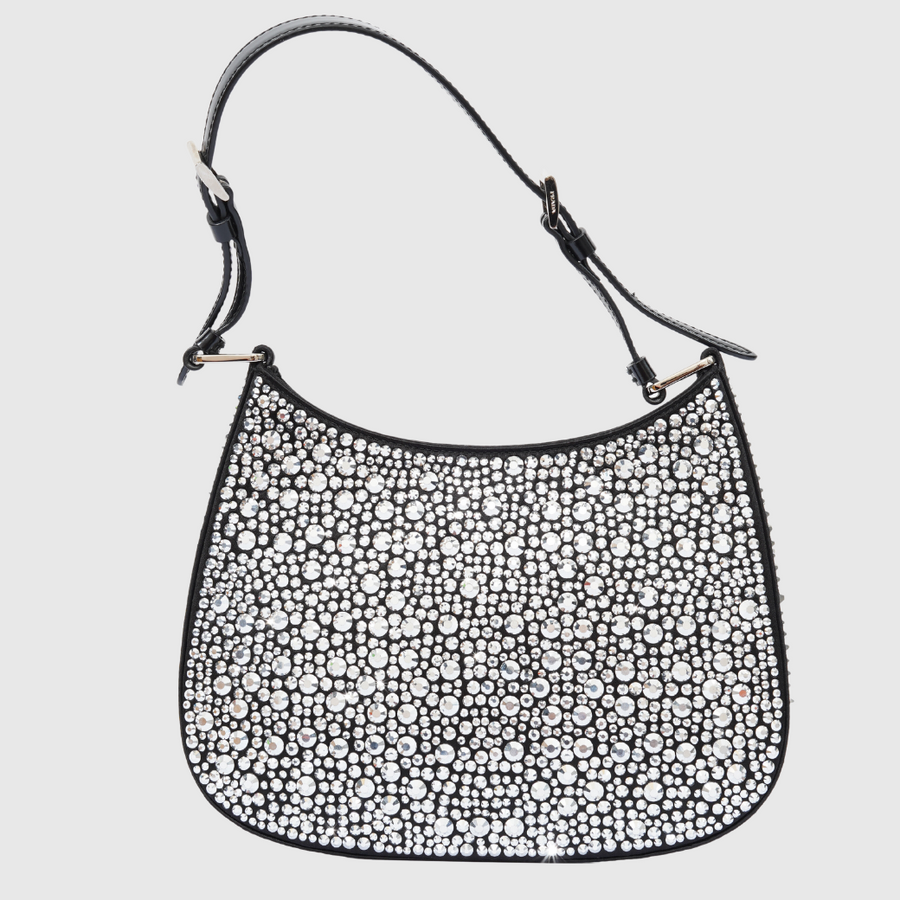 Prada Cleo Satin bag with Crystalsh