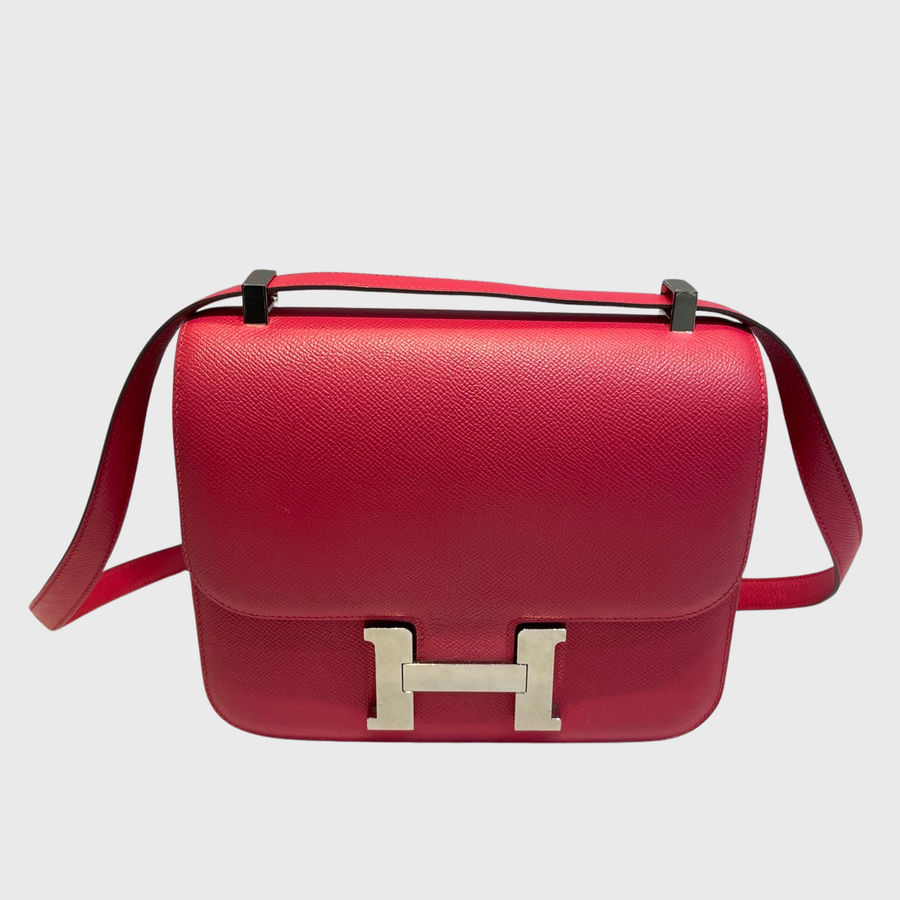 Hermes Constance Bag Epsom Red Pink SHW