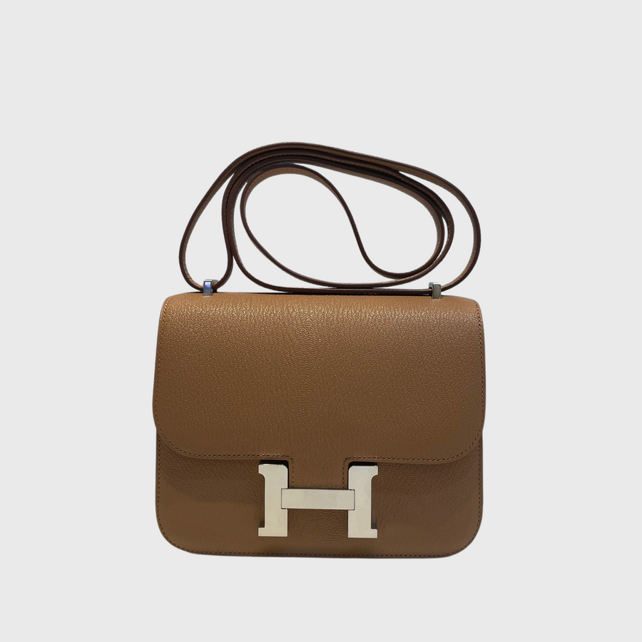 Hermes Constance Bag Chevre Quebracho SHW