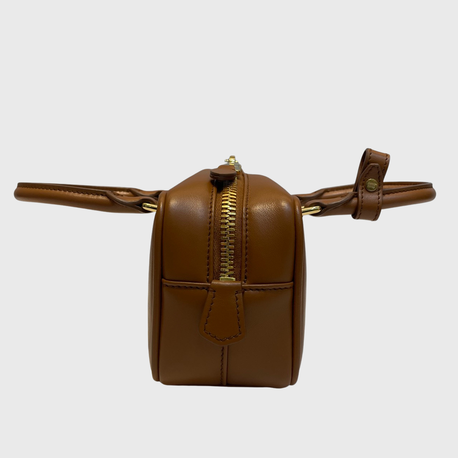 Miu Miu Arcadie Leather Brown GHW