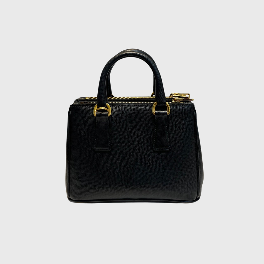 Prada Galliera Handbag Saffiano Black GHW