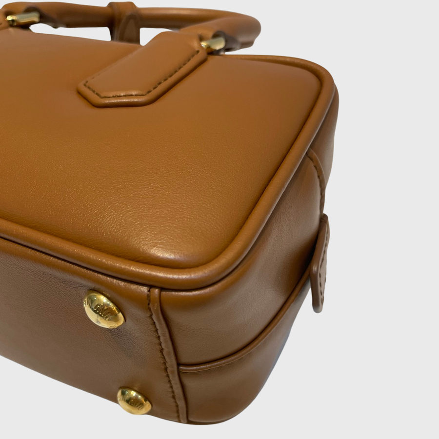 Miu Miu Arcadie Leather Brown GHW