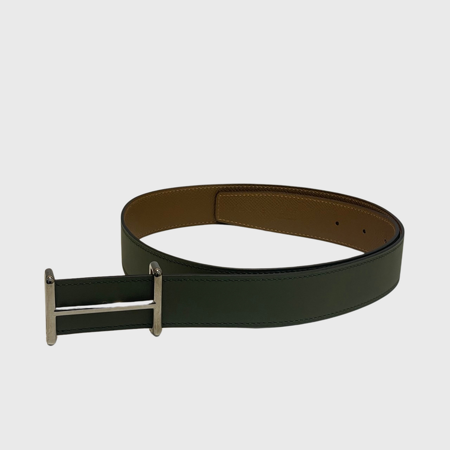 Hermes Belt Calfskin Green PHW