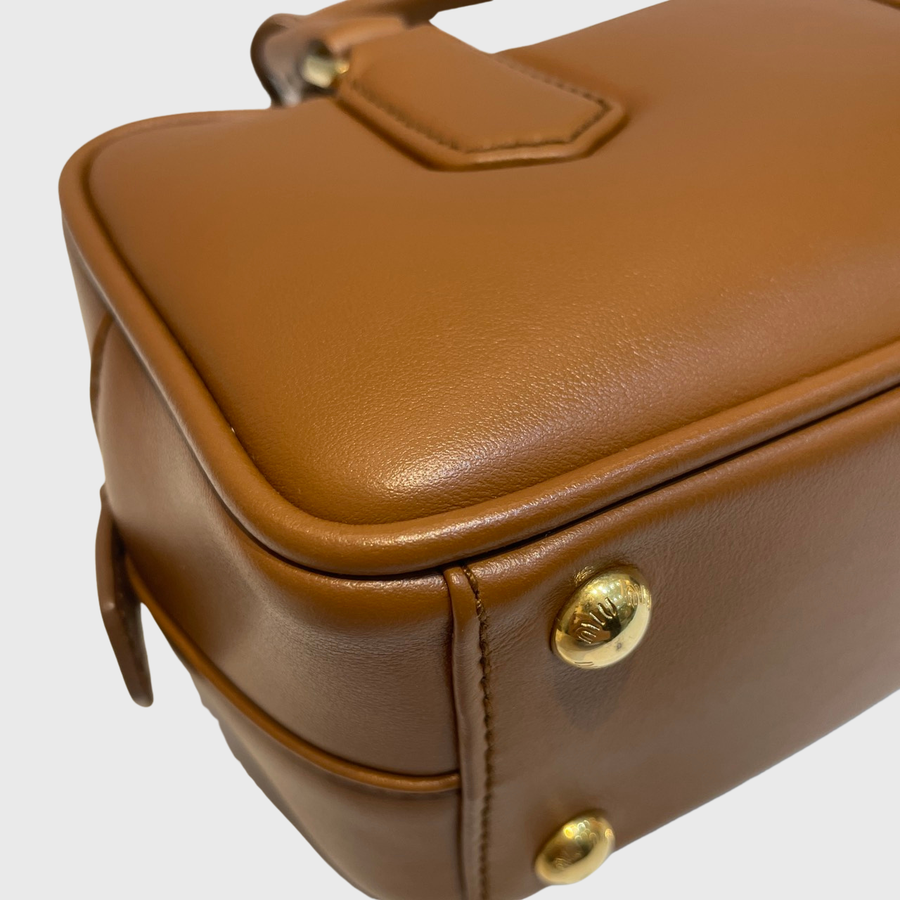 Miu Miu Arcadie Leather Brown GHW