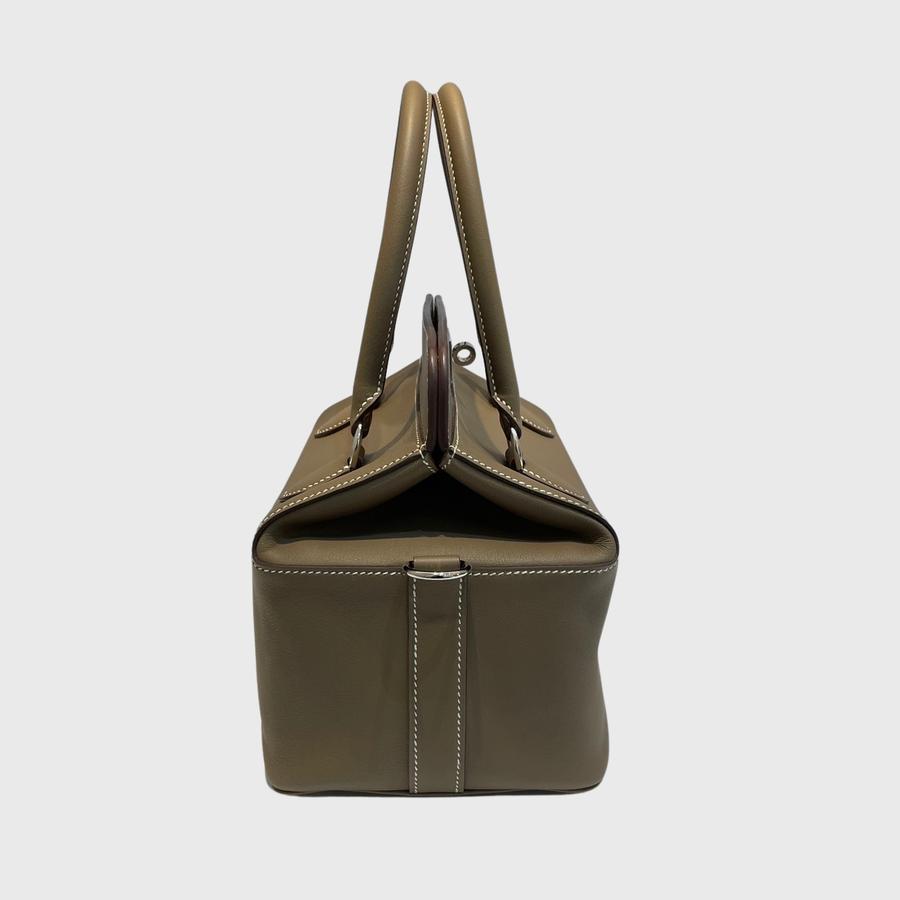 Hermes Toolbox Bag Swift Brown PHW