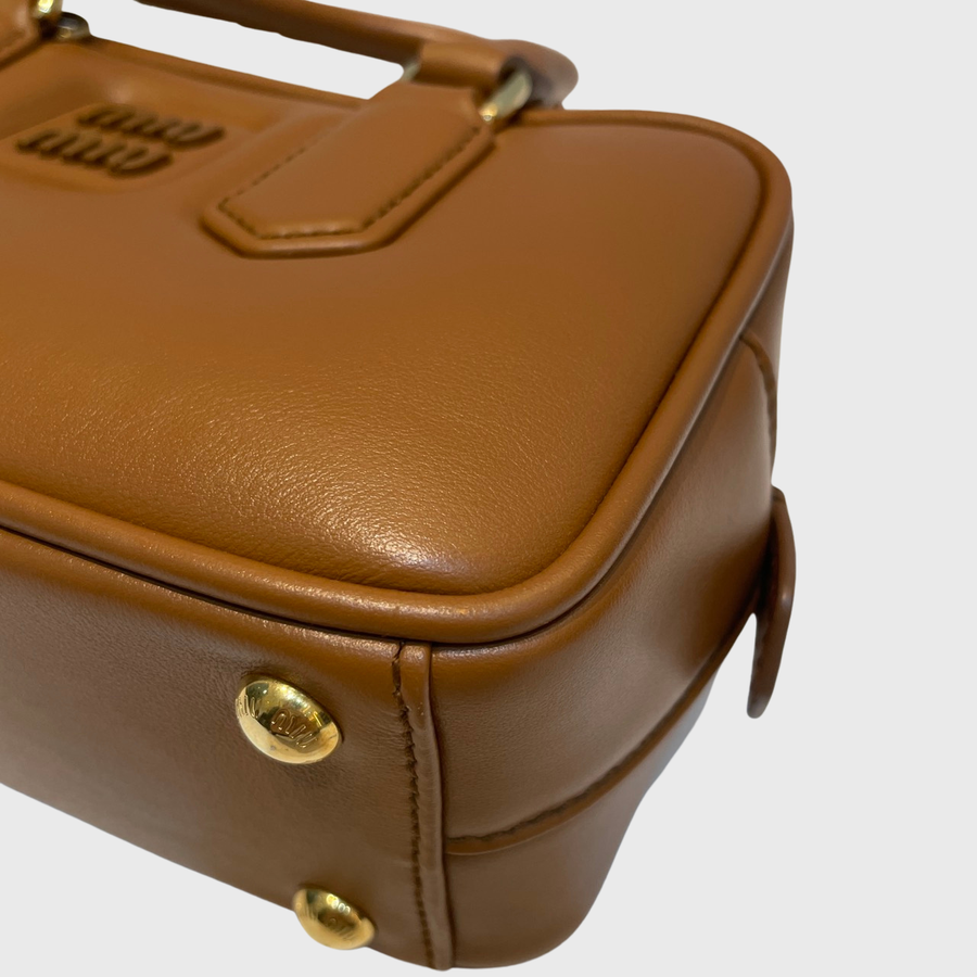 Miu Miu Arcadie Leather Brown GHW