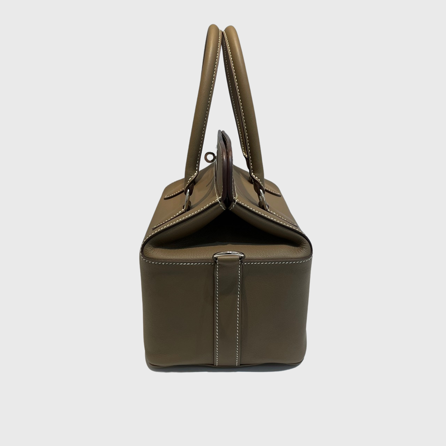 Hermes Toolbox Bag Swift Brown PHW