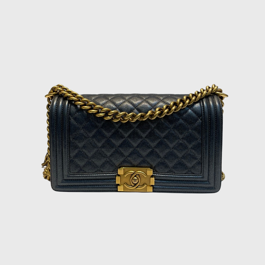 Chanel Boy Calfskin Metallic GHW