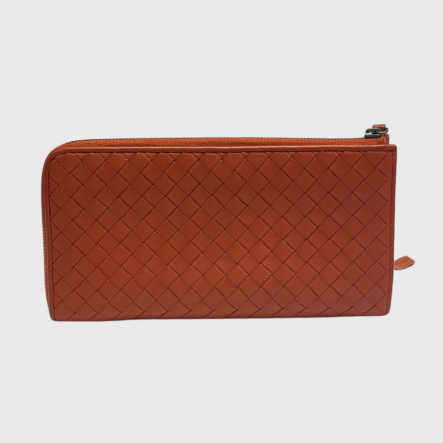 Bottega Veneta Long Wallet Calfskin RHW