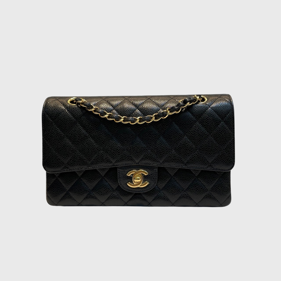 Chanel Classic Caviar Black GHW