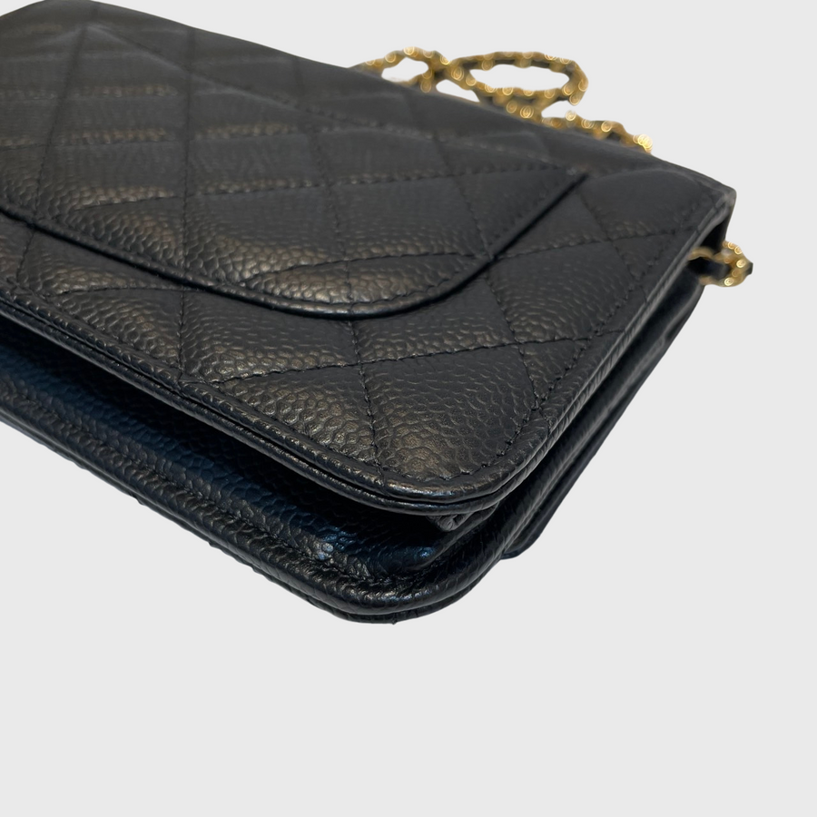 Chanel WOC Caviar Black GHW