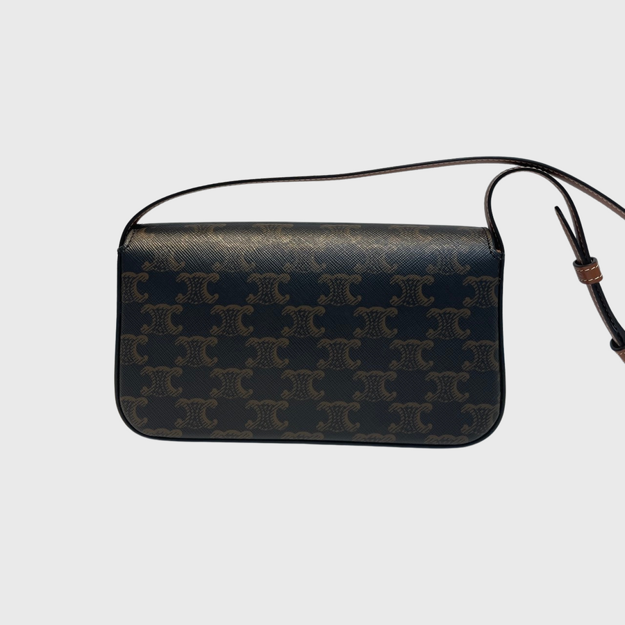 Celine Triomphe Canvas Brown GHW