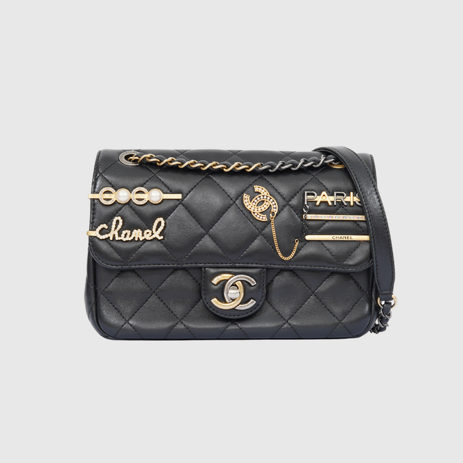 Chanel Classic Quilted Coco Clips Flap Bag