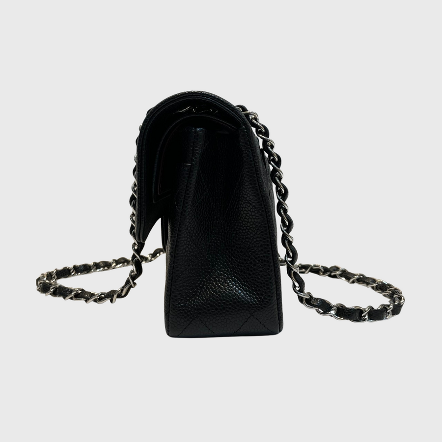 Chanel Classic 9 Caviar Black SHW