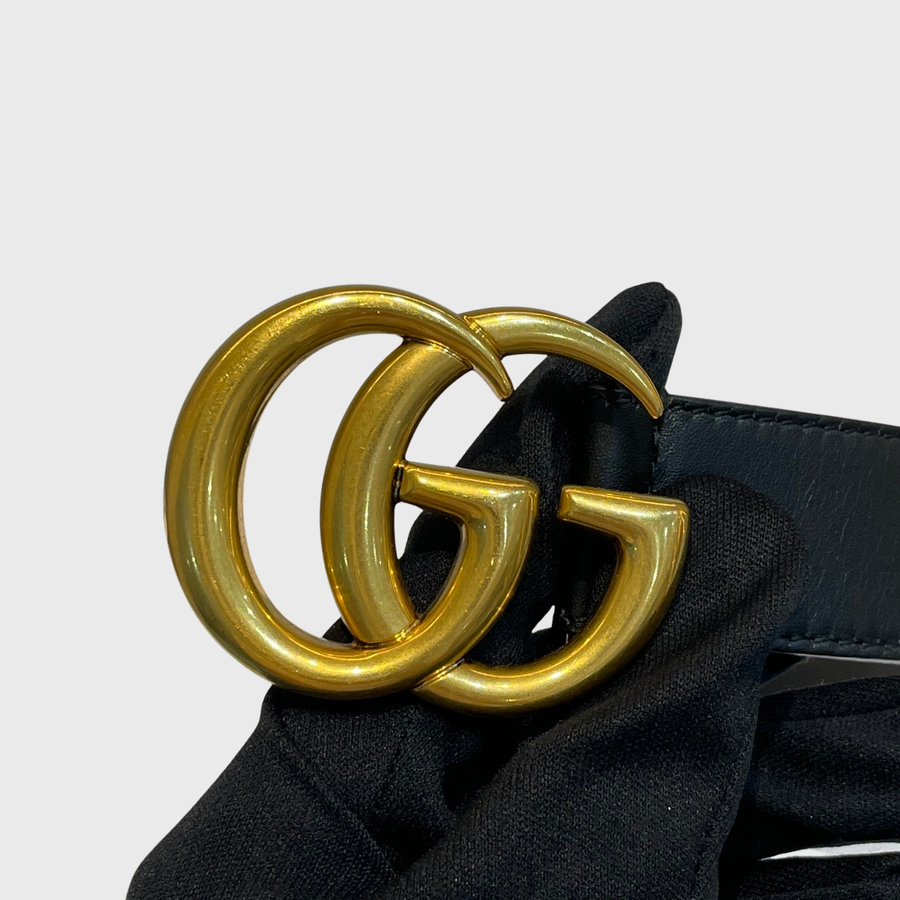 Gucci Belt Black GHW