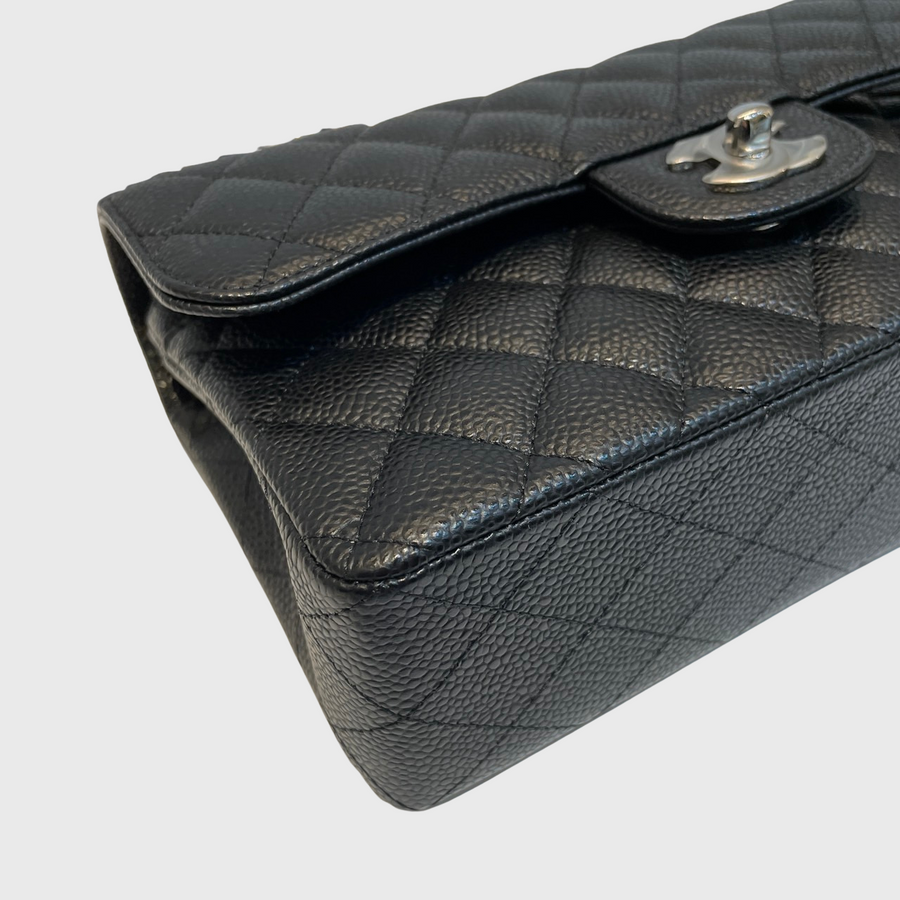 Chanel Classic 9 Caviar Black SHW