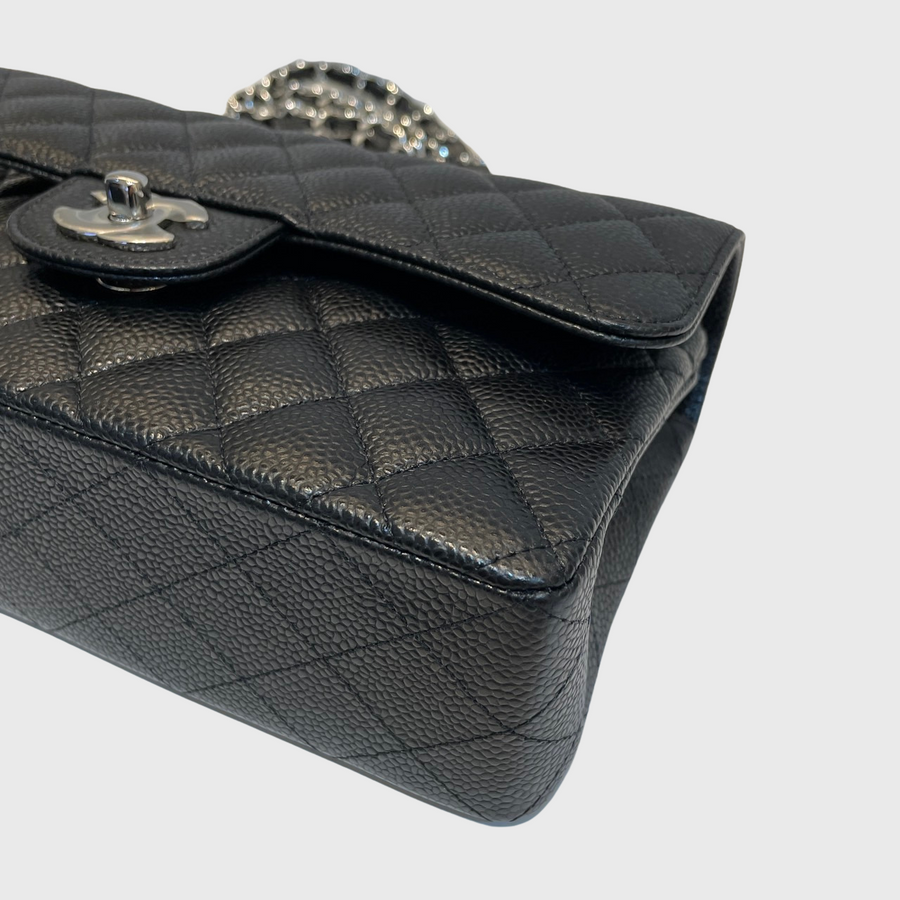 Chanel Classic 9 Caviar Black SHW