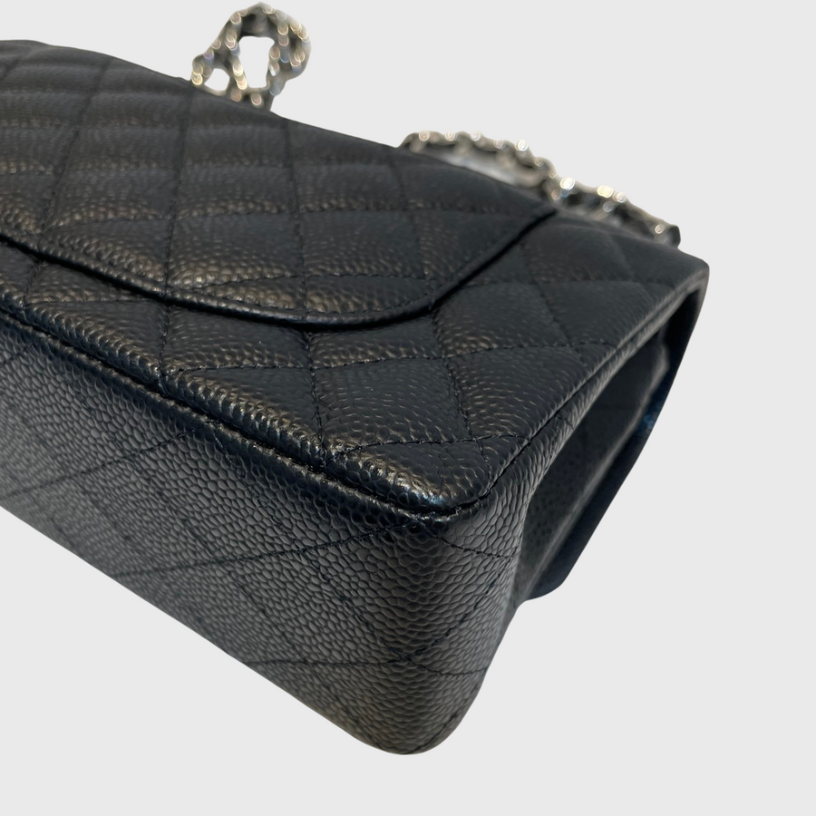 Chanel Classic 9 Caviar Black SHW