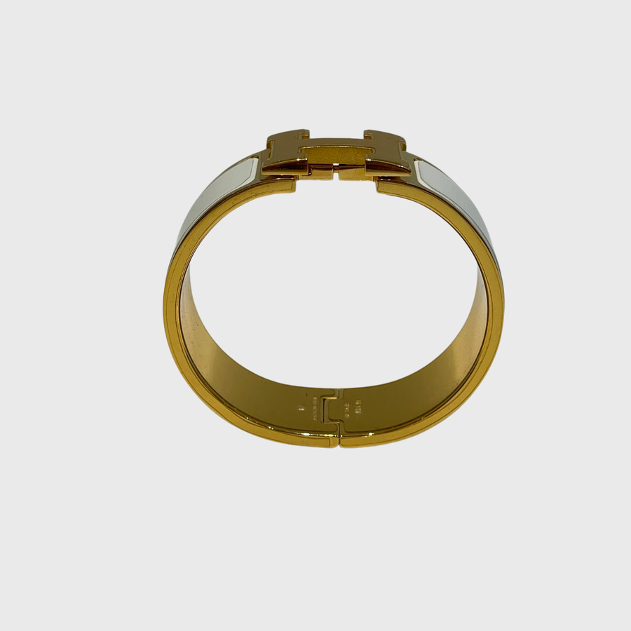 Hermes Clic Clac H White GHW