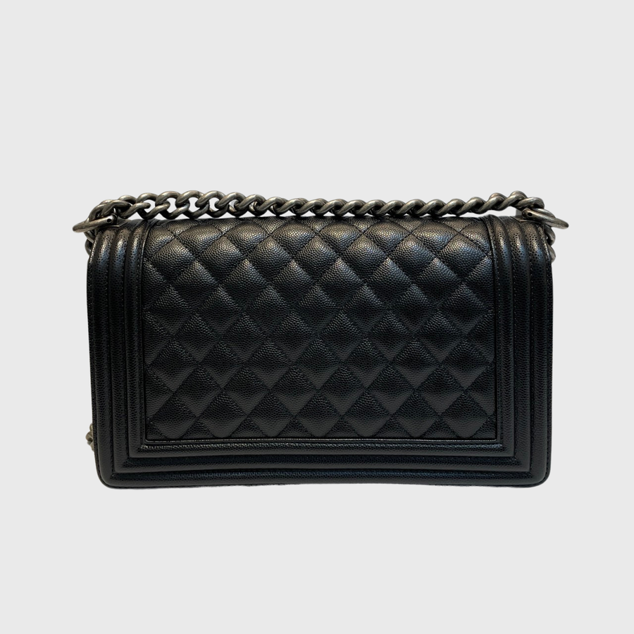 Chanel Boy Caviar Black SRHW