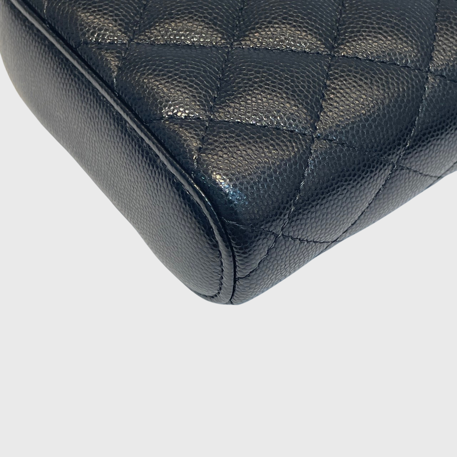 Chanel CC Vanity Case Bag Caviar Black GHW