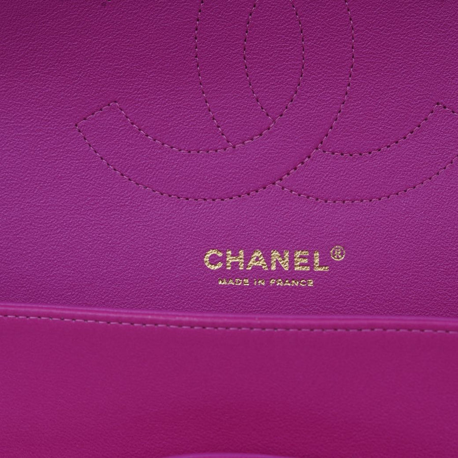 Chanel Classic Jumbo 13 Lambskin	Pink GHW