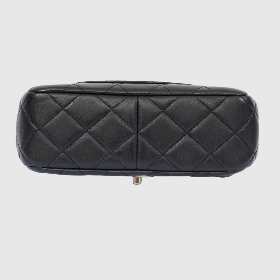 Chanel Classic Quilted Coco Clips Flap Bag
